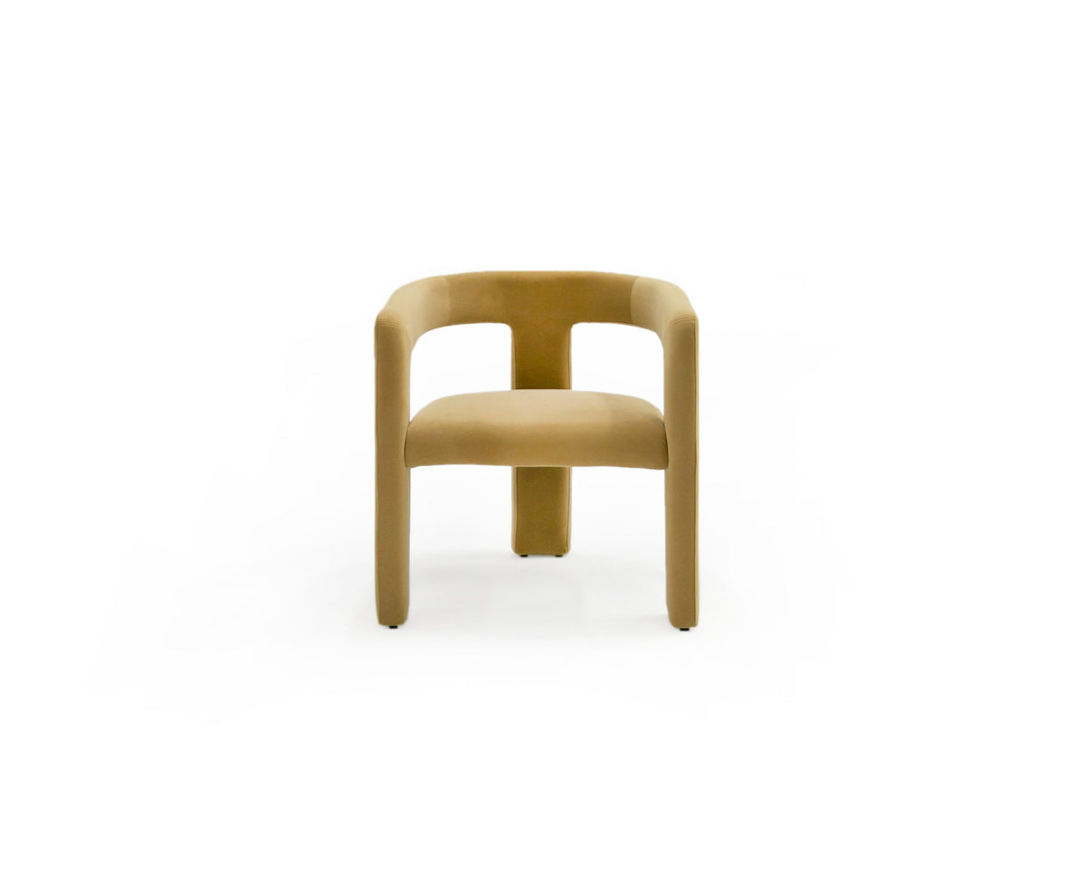 Cherish - Modern Tan Fabric Dining Chair