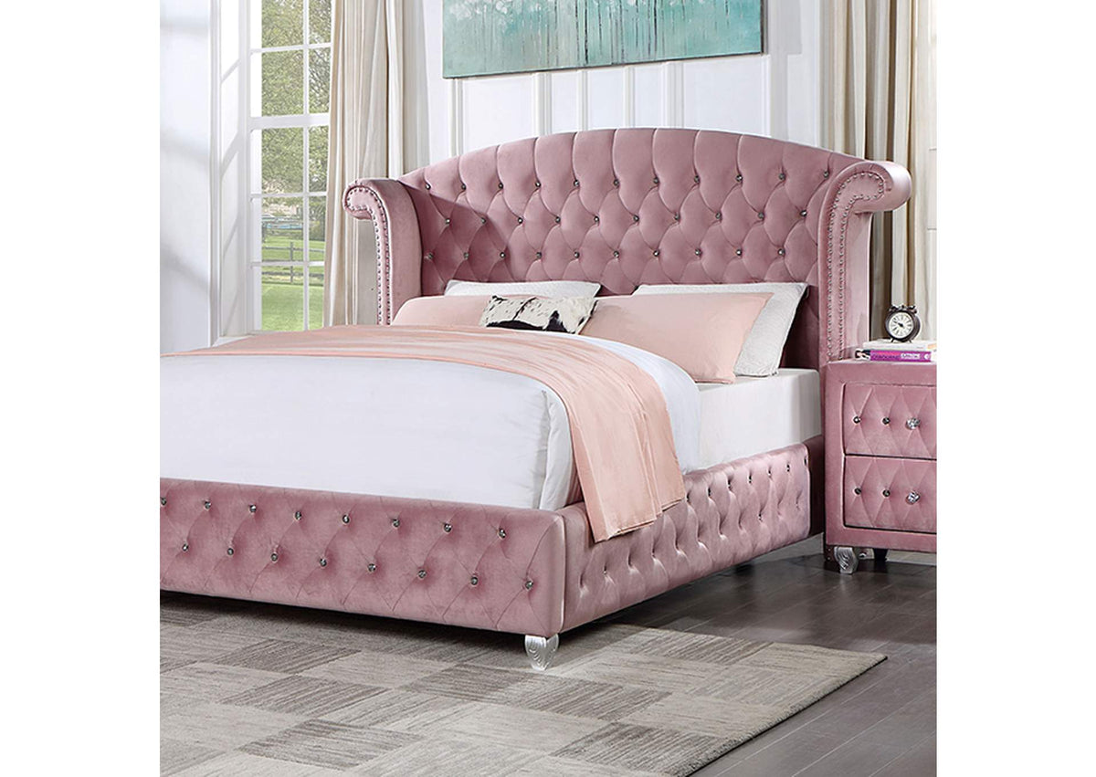 Zohar Pink Queen Bed