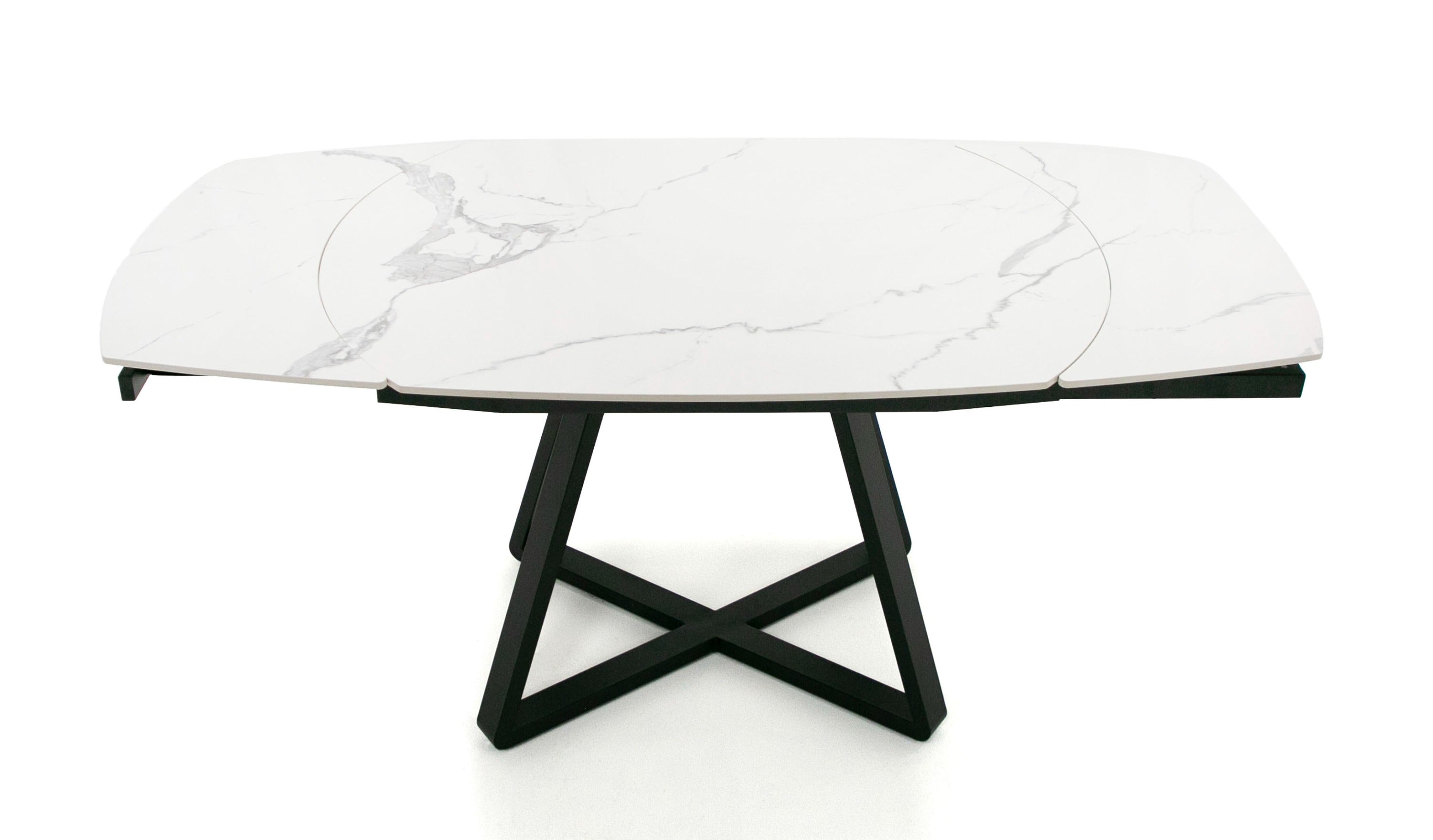 Modrest Cofrey - Contemporary White Ceramic Extendable Dining Table