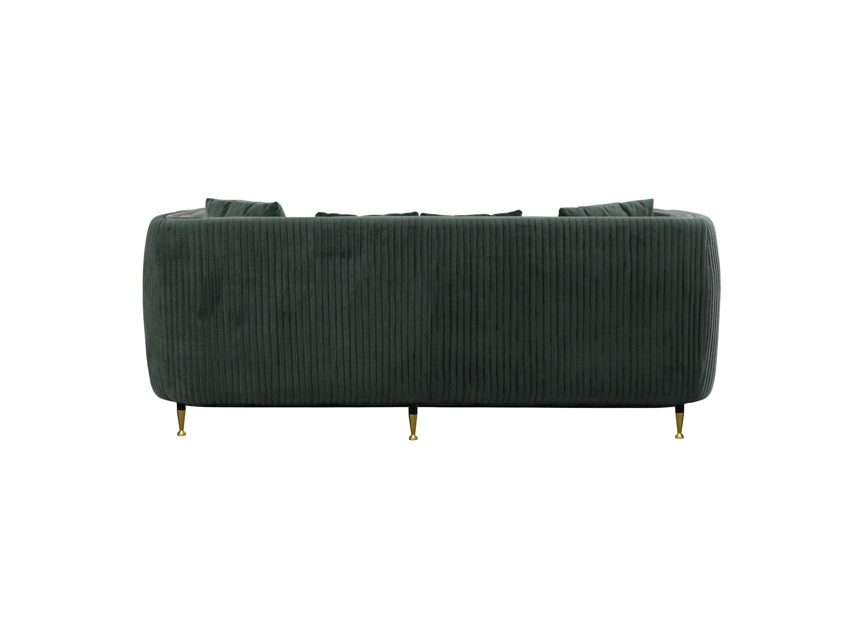 Divani Casa Oswego - Modern Dark Green Jade Sofa