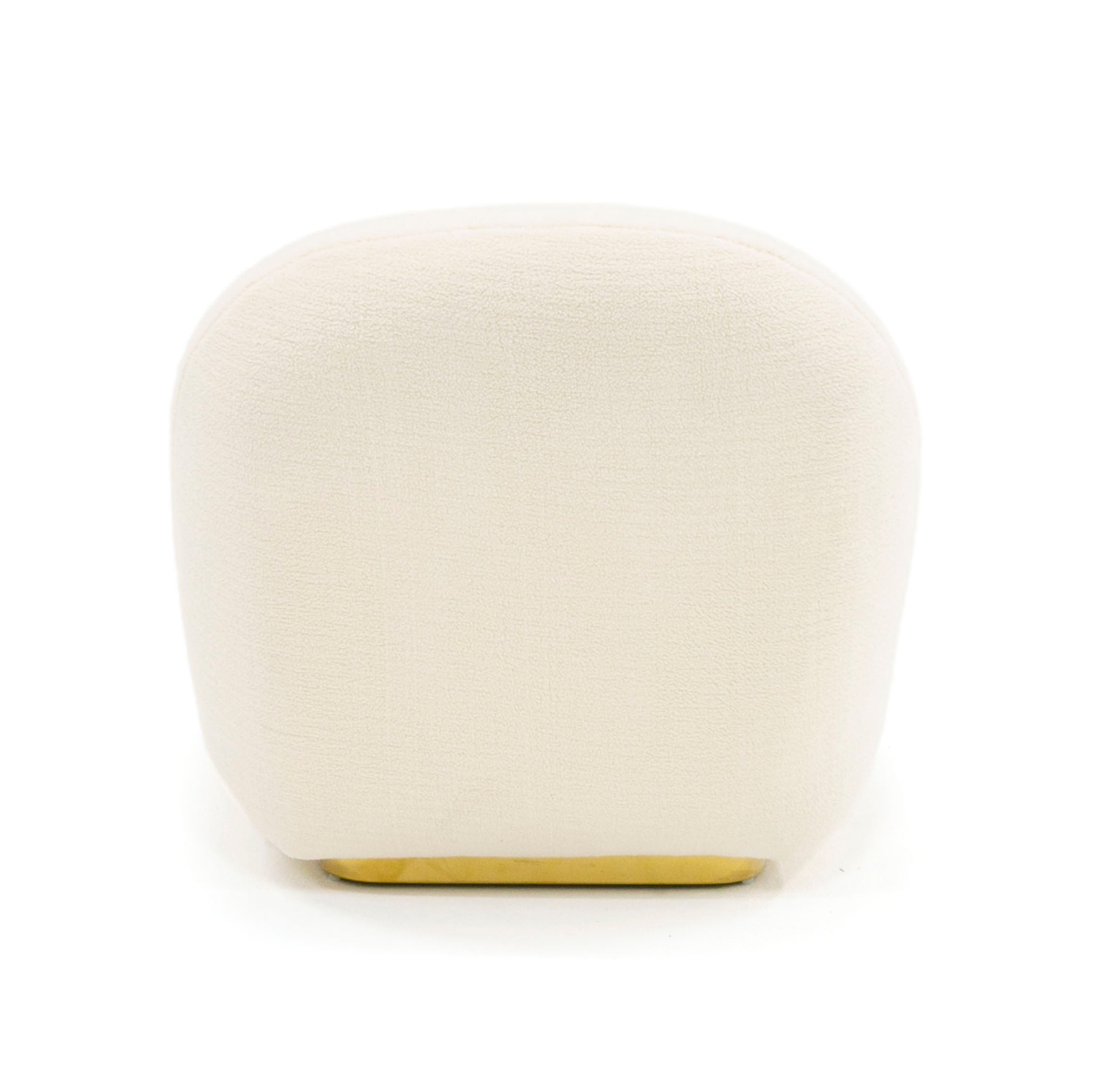Modrest Crestone - Modern White Sherpa Accent Chair