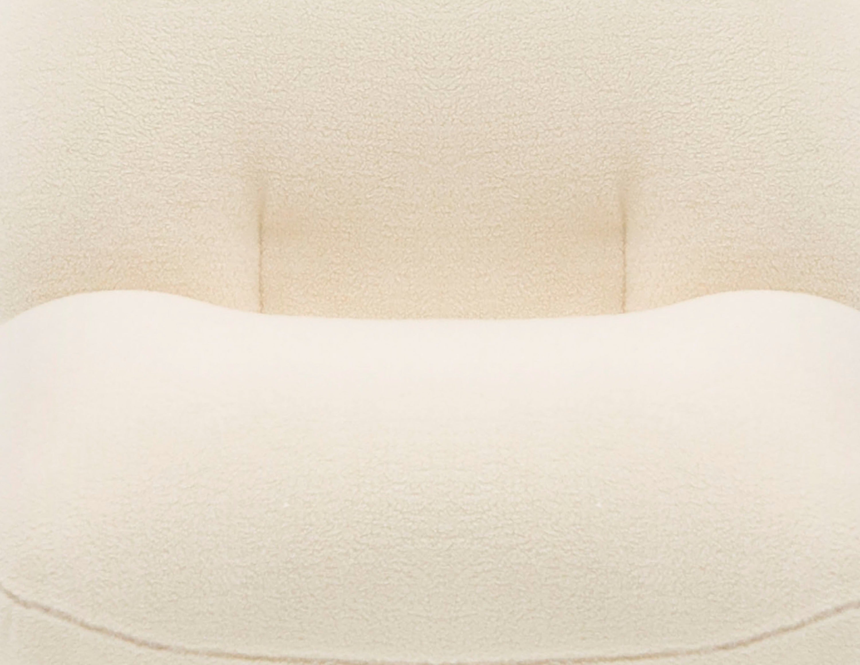 Modrest Crestone - Modern White Sherpa Accent Chair
