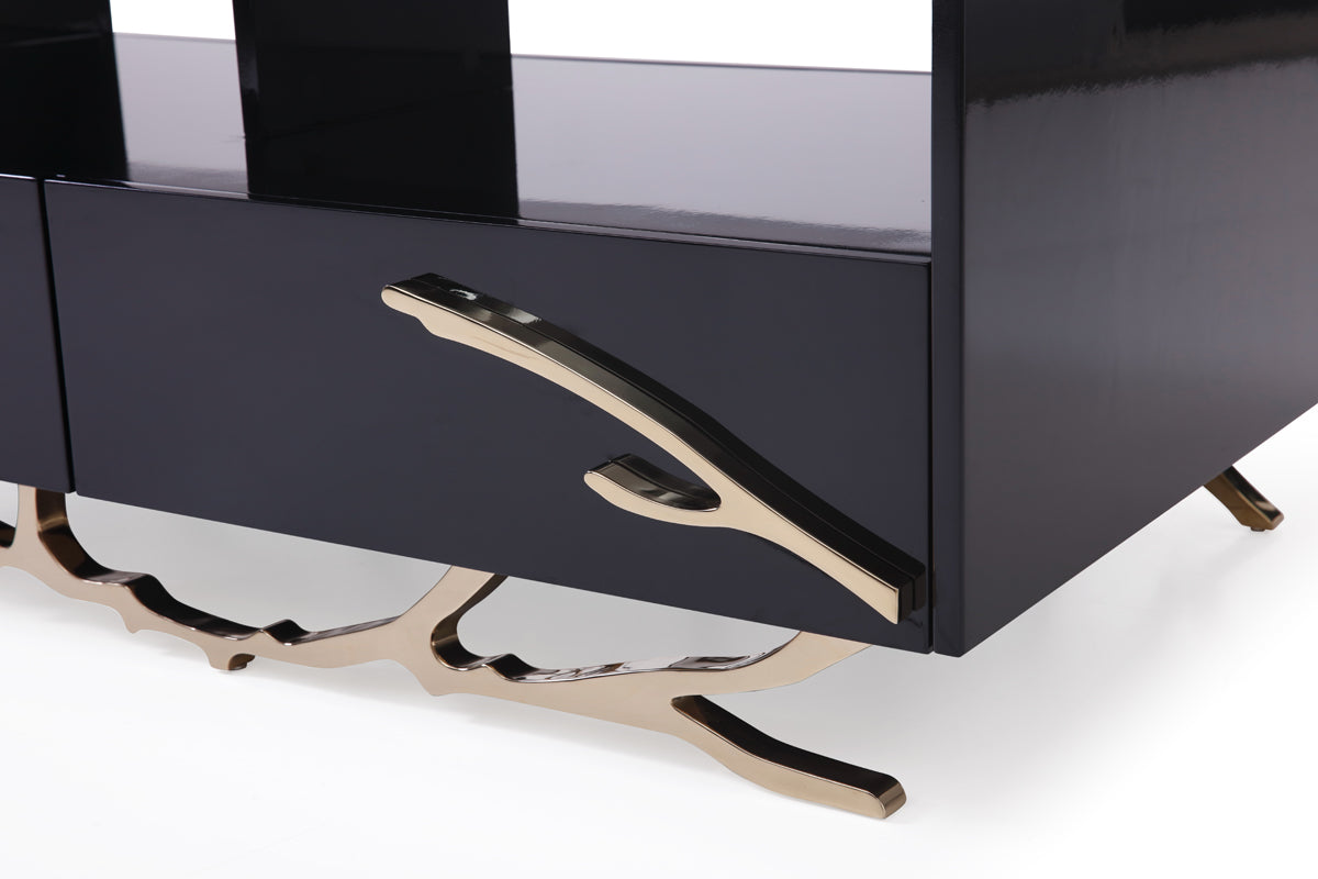 Legend Modern Black & Gold Coffee Table