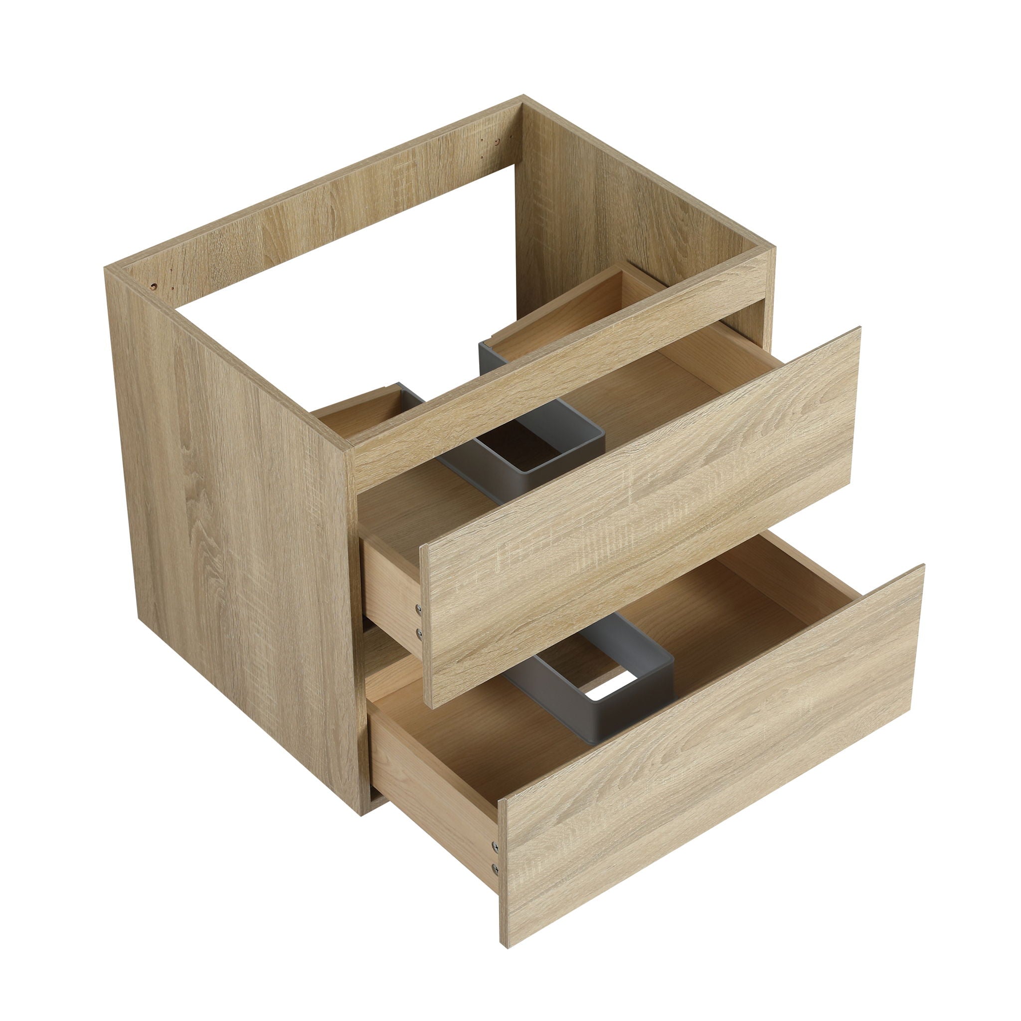 Wall Mounted Bathroom Vanity & Sink, 2 Soft Close Drawers