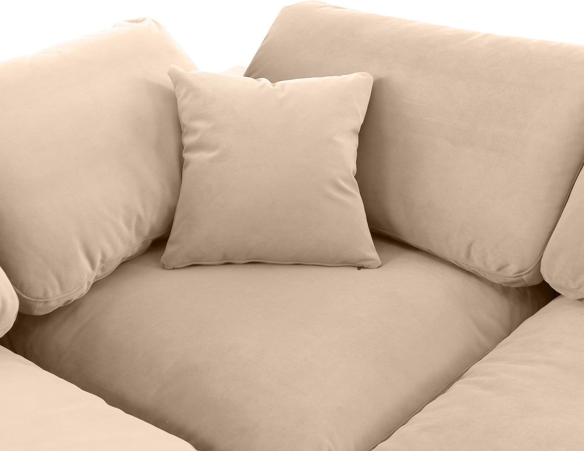 Comfy - 8 Piece Velvet Modular Sectional