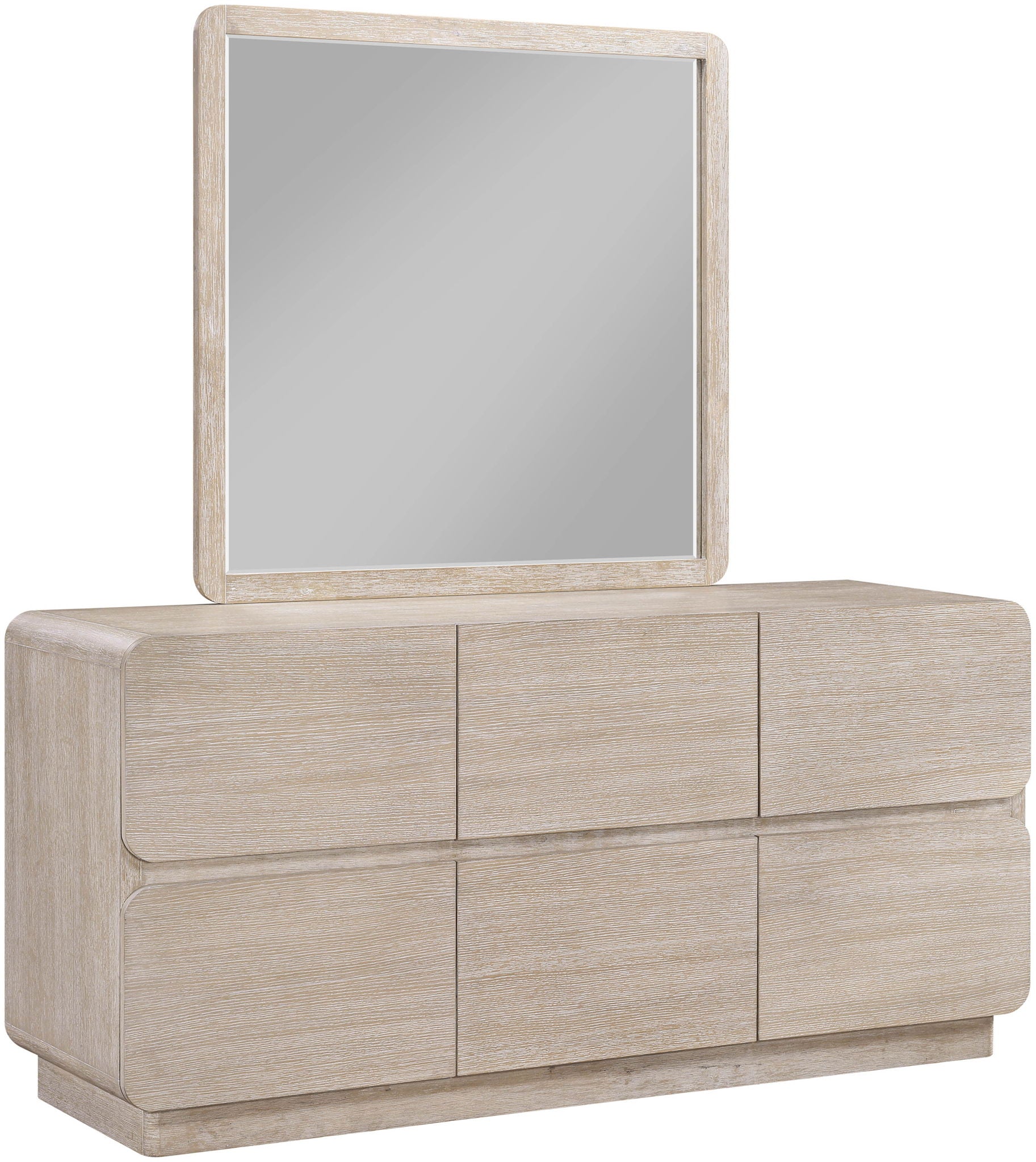 Adagio - Solid Wood And Oak Veneer Mirror