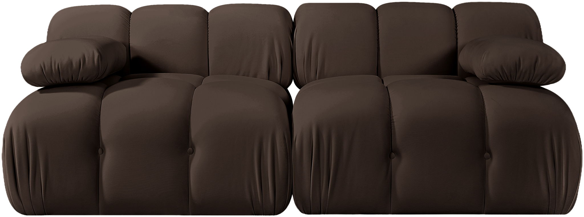 Orin - Velvet Performance Fabric Upholstered 2 Piece Modular Sofa