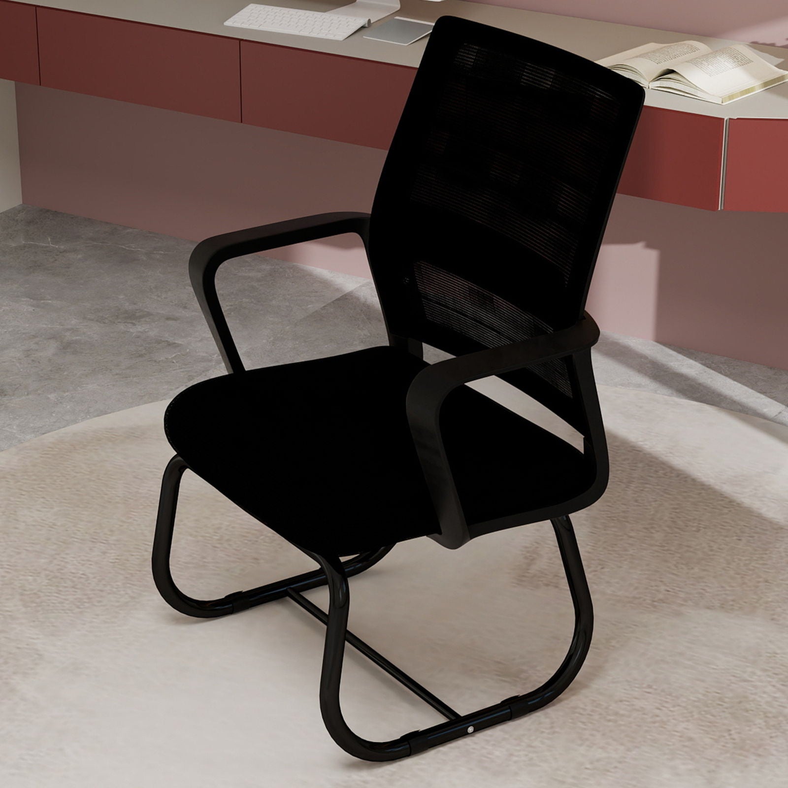 Minimalist Office Chair & Soft Backrest
