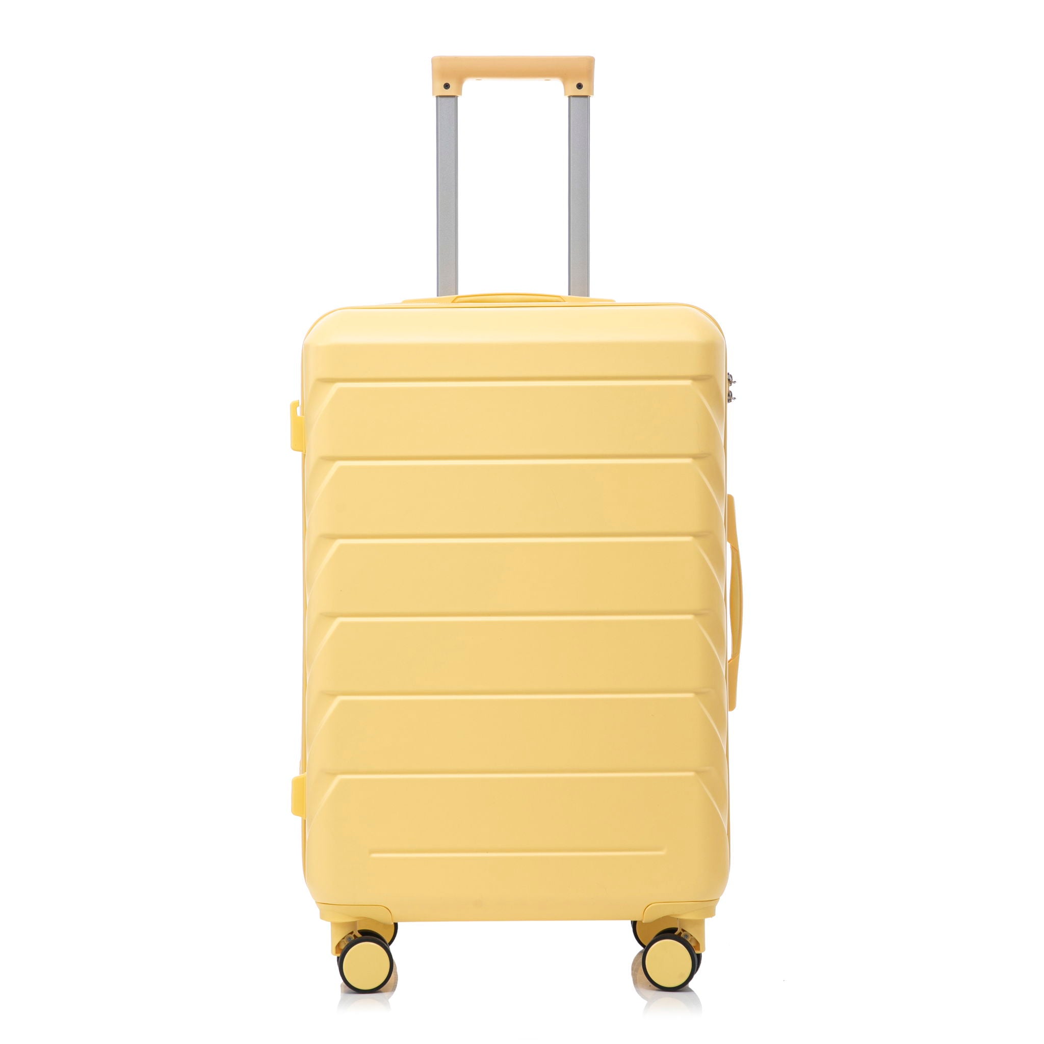 Hard Shell Luggage With Scratch Resistant Surface, 4 Wheels, Combination Lock & Side Hooks