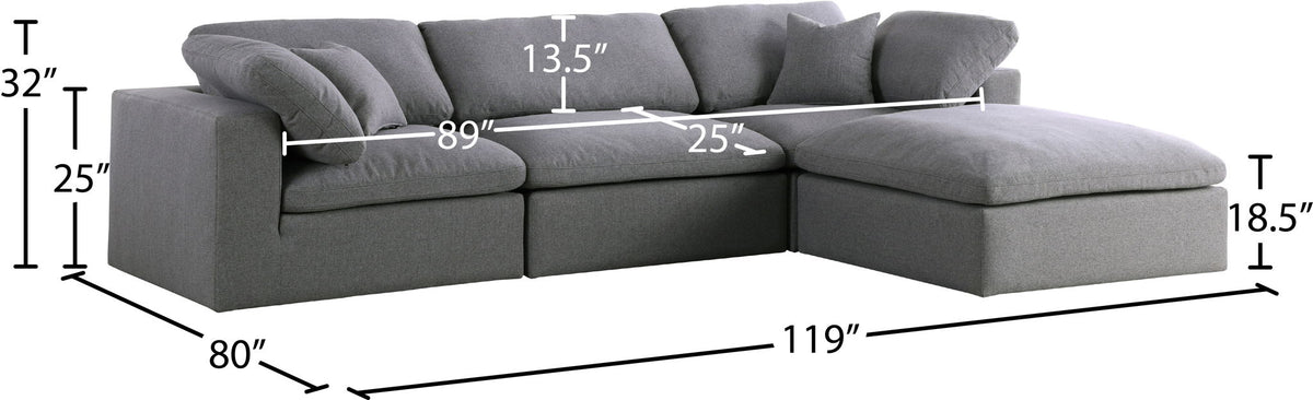 Serene - 4 Piece Modular Sectional