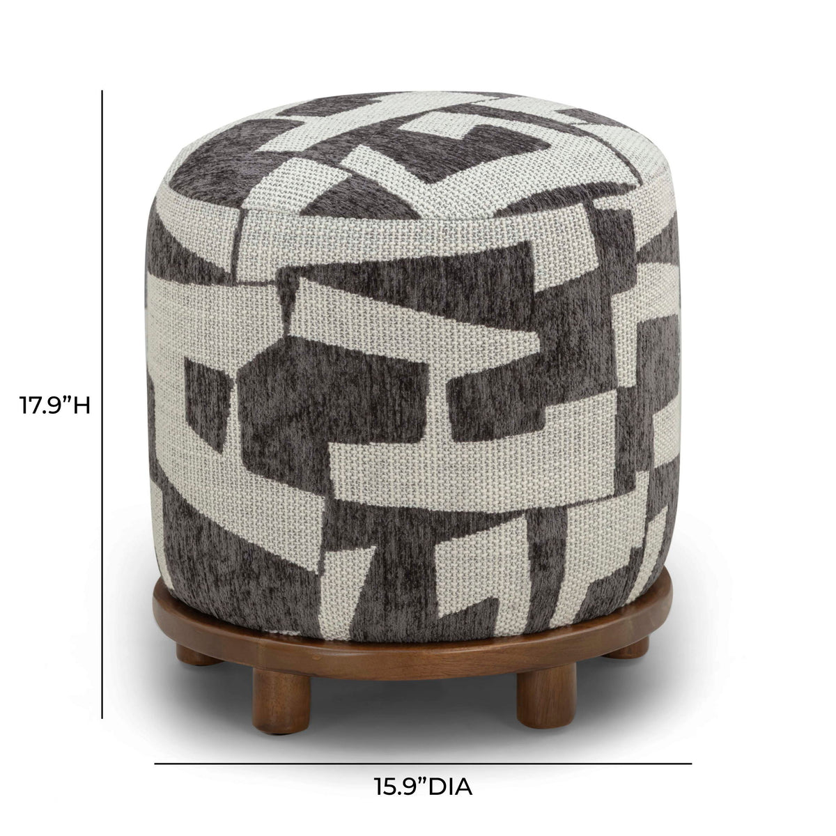 Bisou - Jacquard Ottoman