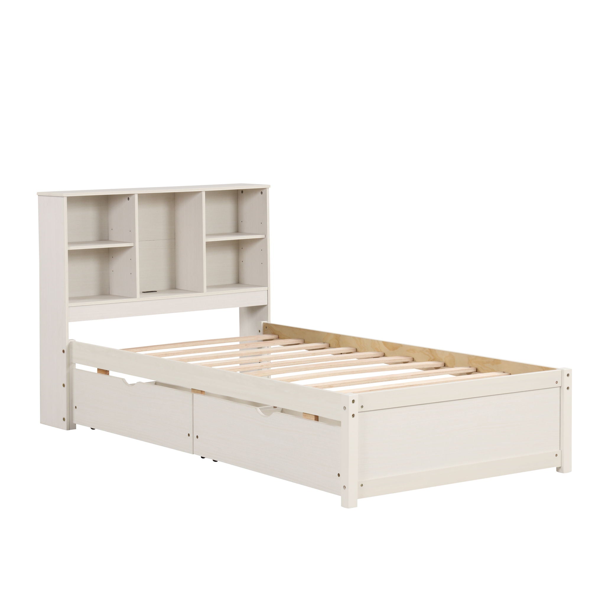 Bed Frame With Built In USB Port And 2 Drawers