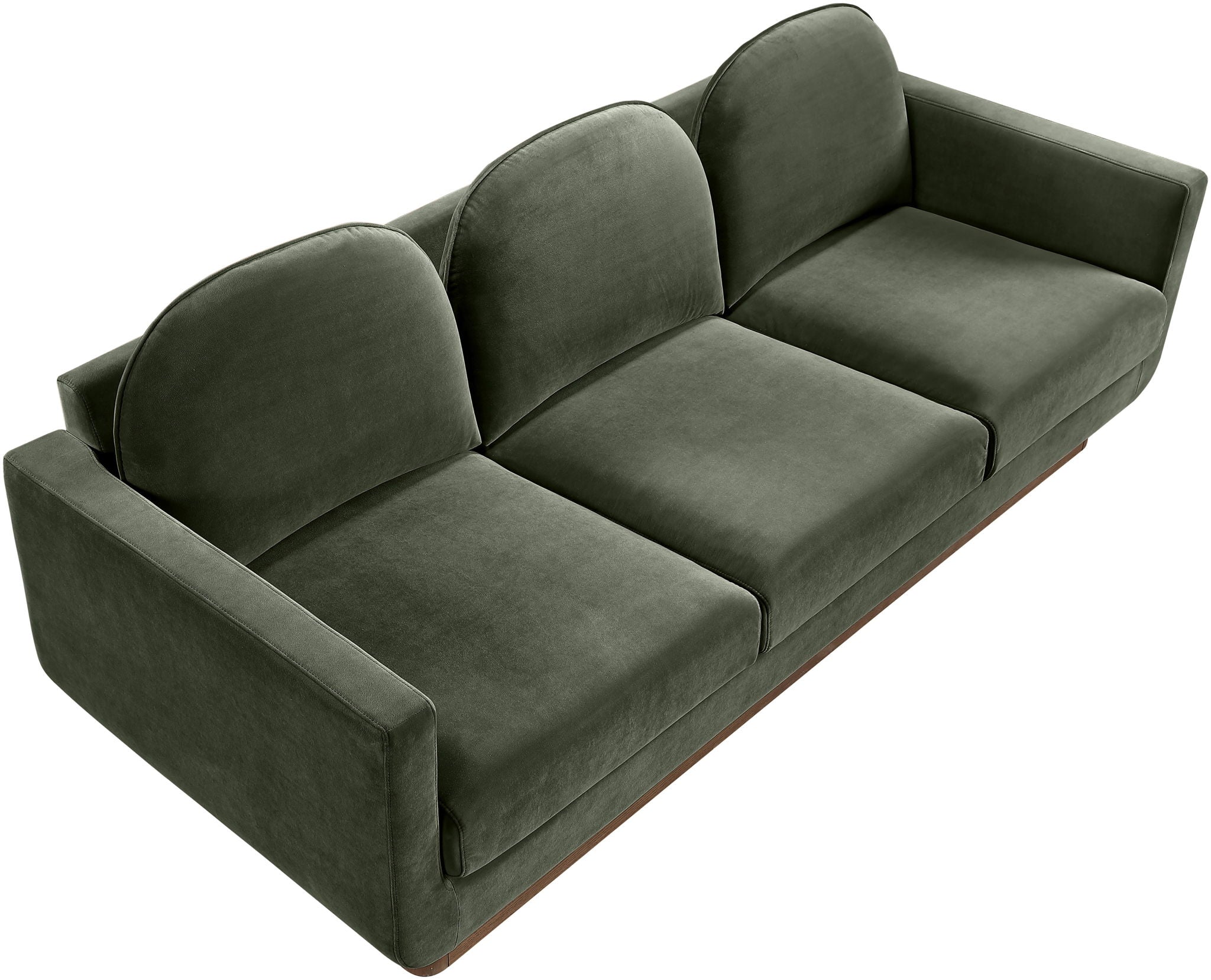 Diviento - Velvet Performance Fabric Upholstered Sofa