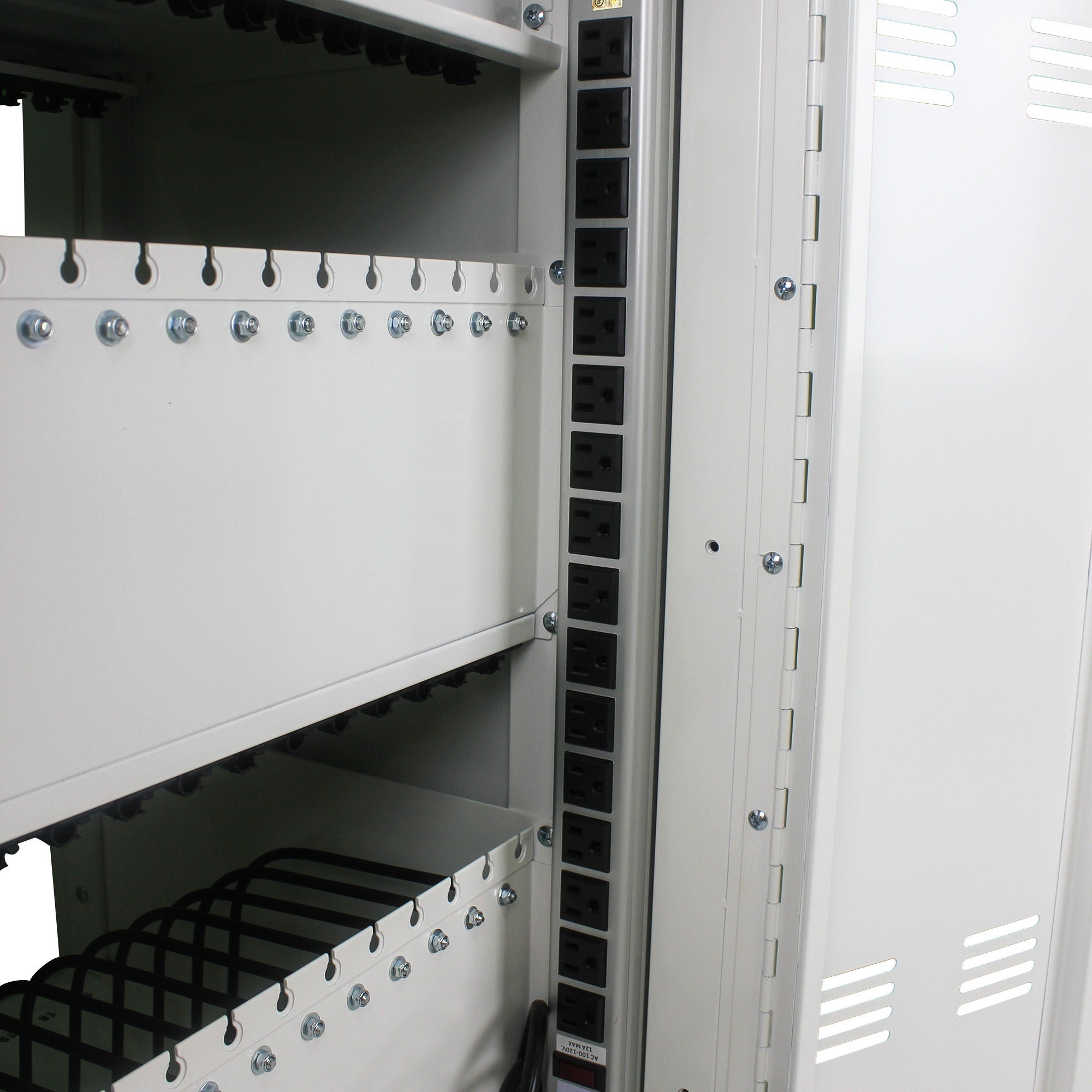 Mobile Charging Cart Station For book, Tablet And Laptop Computer With Power Strip Included