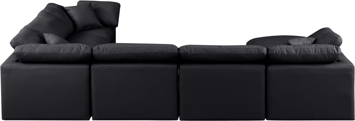 Indulge - Faux Leather 7 Piece Modular Sectional