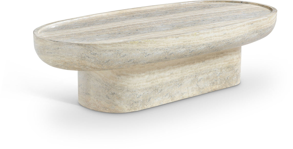 Tivoli - Indoor / Outdoor Coffee Table - Travertine Concrete