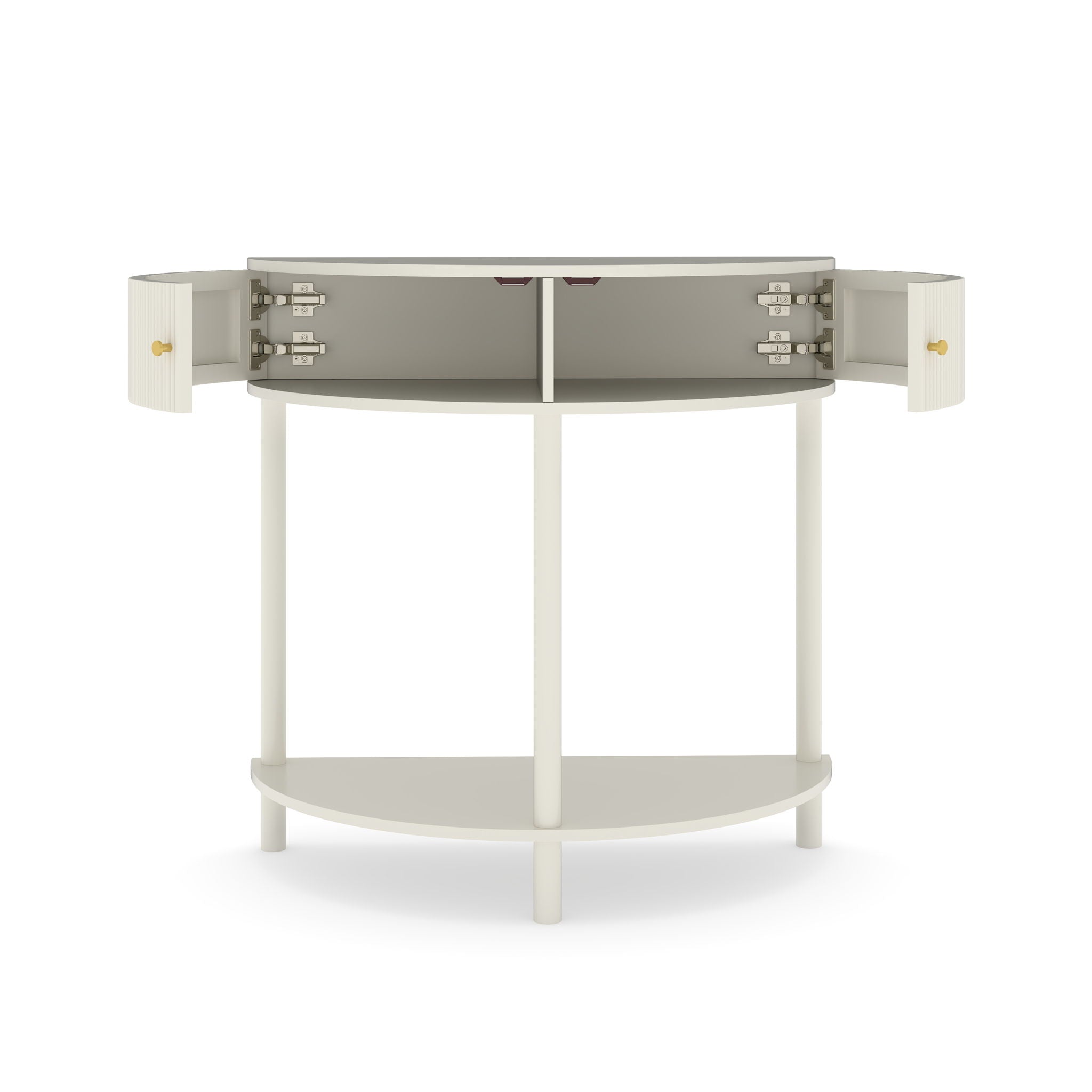 Demi Lune - Console Table With 2 Storage Drawers