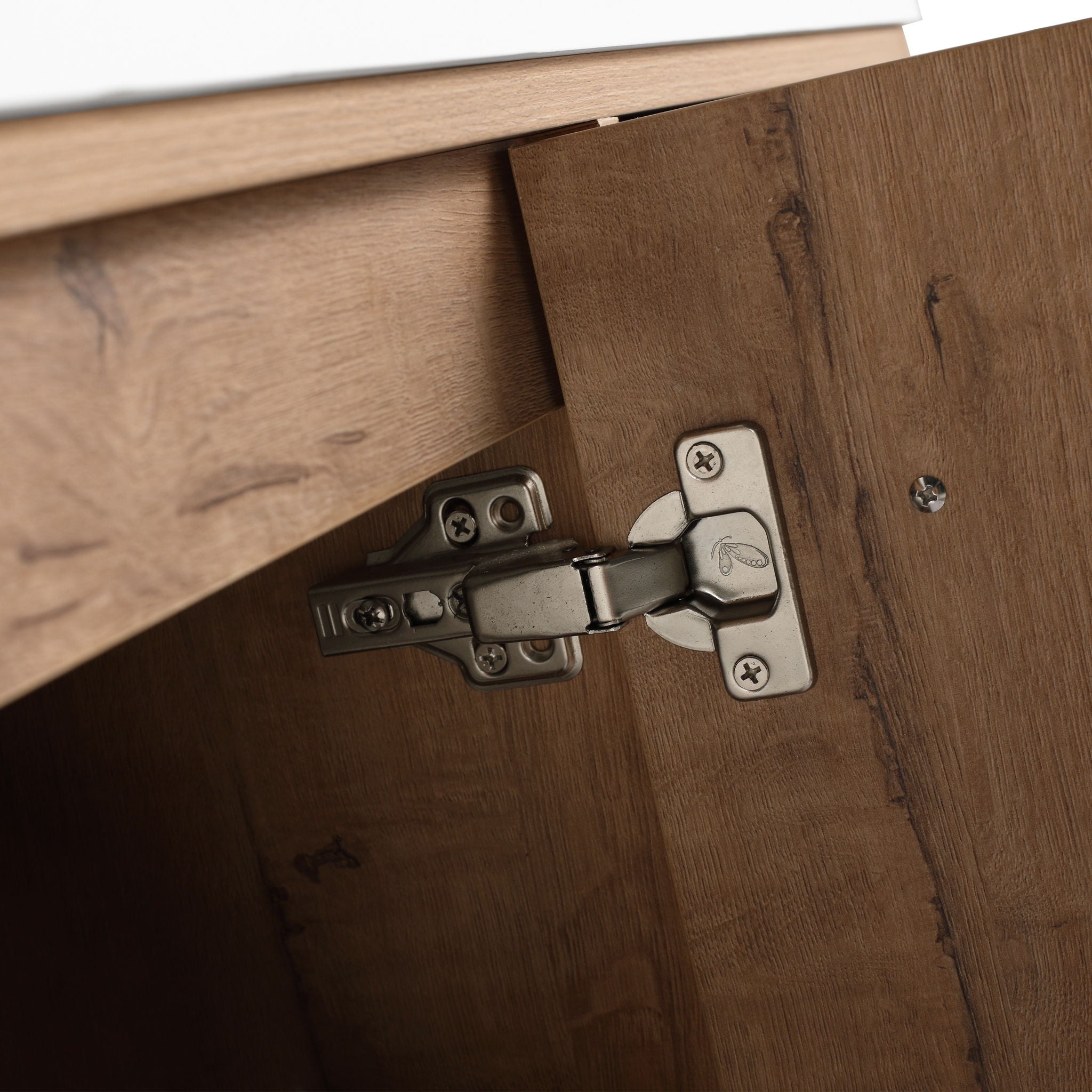 46" Freestanding Bathroom Vanity With Soft Close Doors And 4 Drawers, (Vanity Only) - Imitative Oak