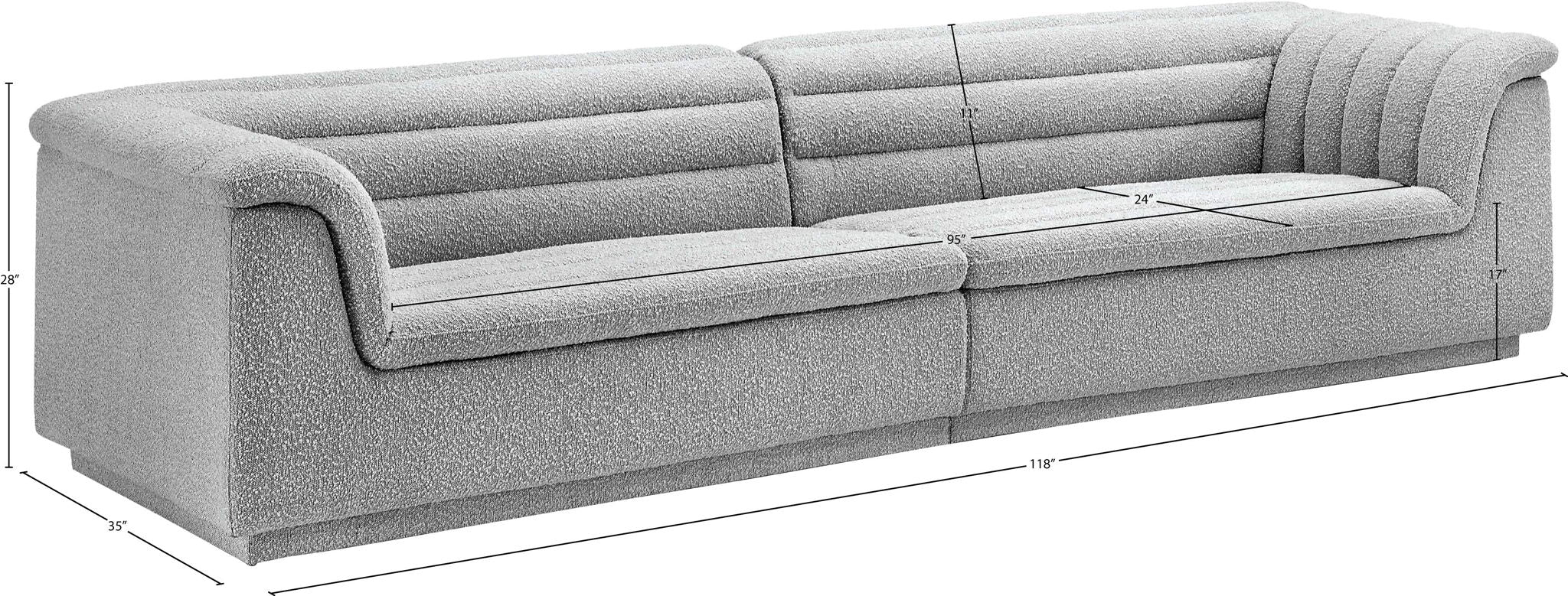 Cascade - Boucle Modular Sofa