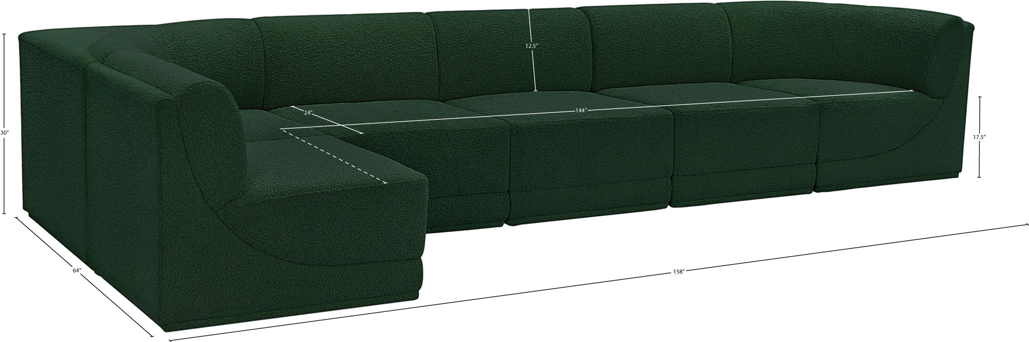 Ollie - 6 Piece Modular Sectional