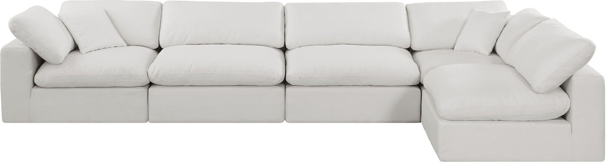 Comfy - 5 Piece Linen Modular Sectional
