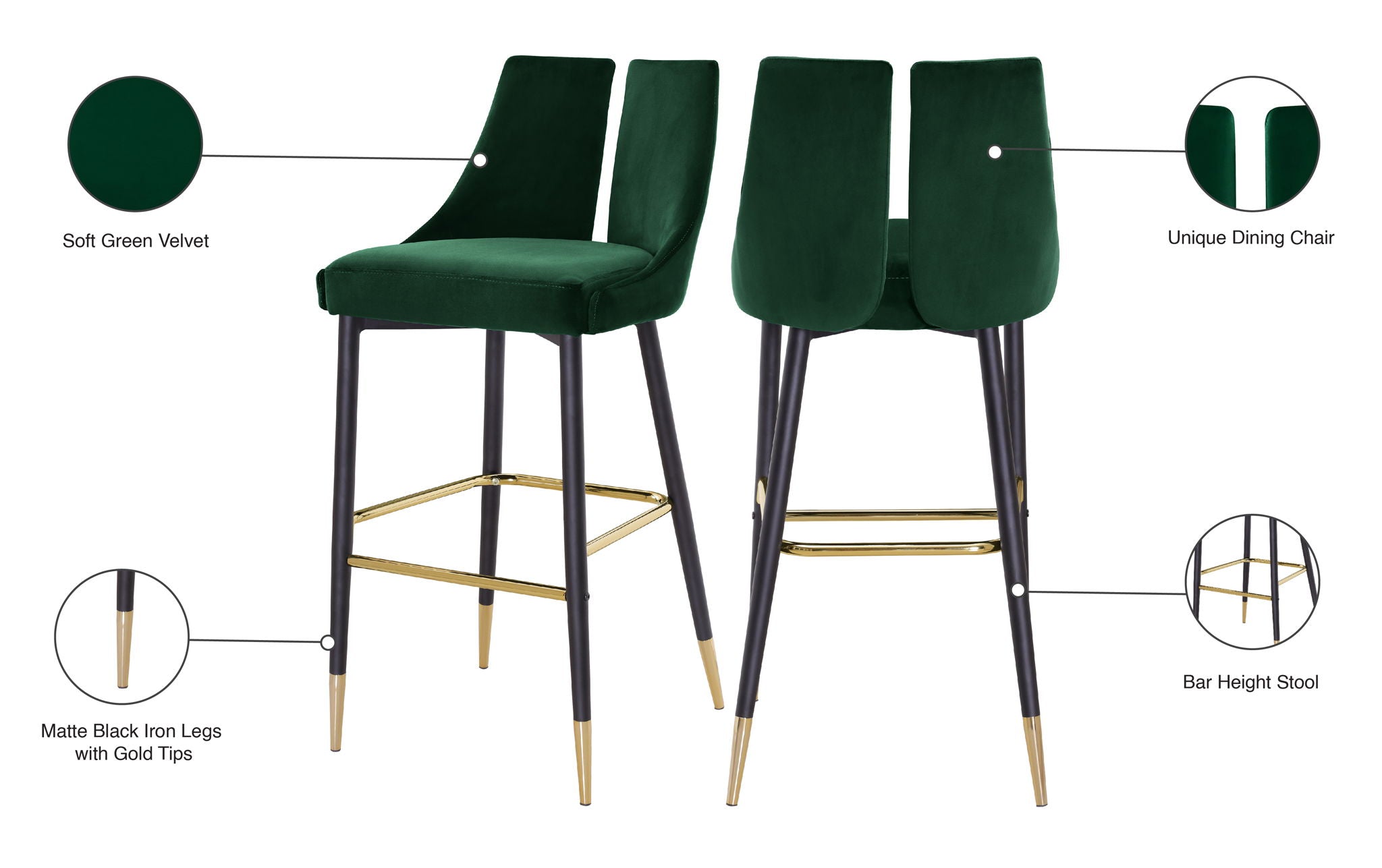 Sleek - Stool (Set of 2)