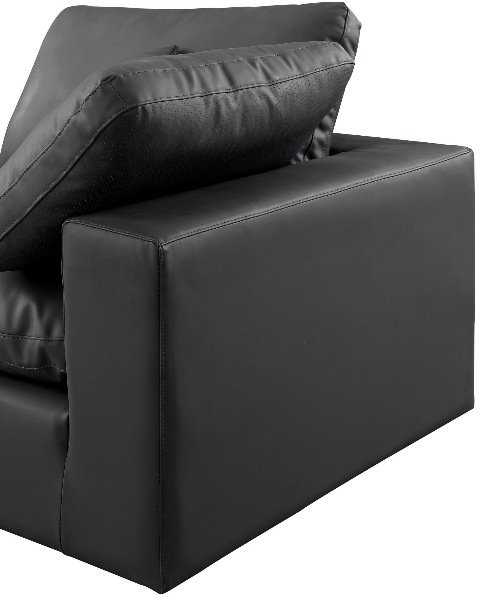 Comfy - 6 Piece Faux Leather Modular Corner Sectional