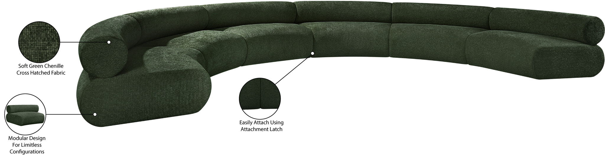 Bale - 6 Piece U-Shaped Modular Sofa