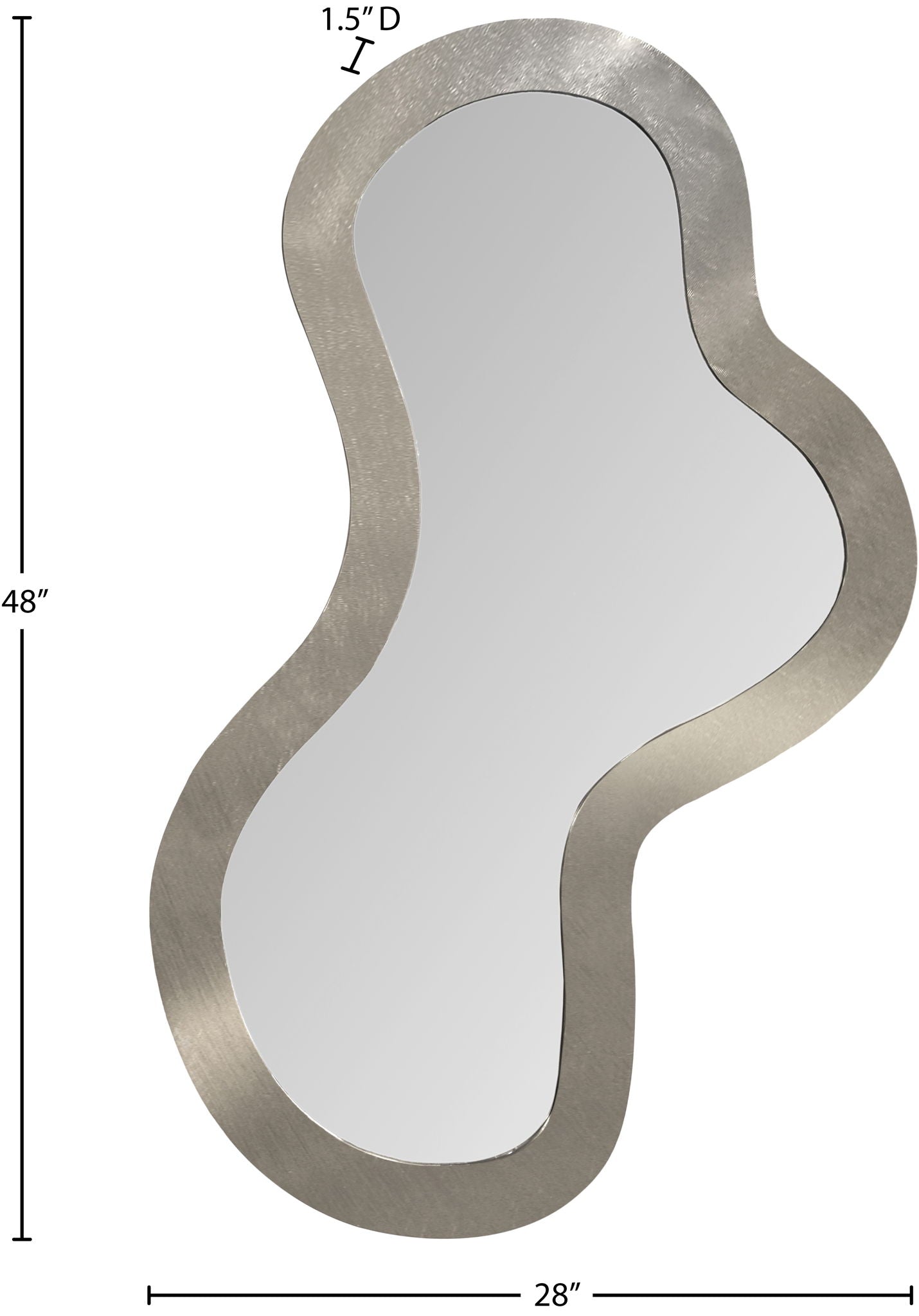 Oblique - Metal Frame Mirror