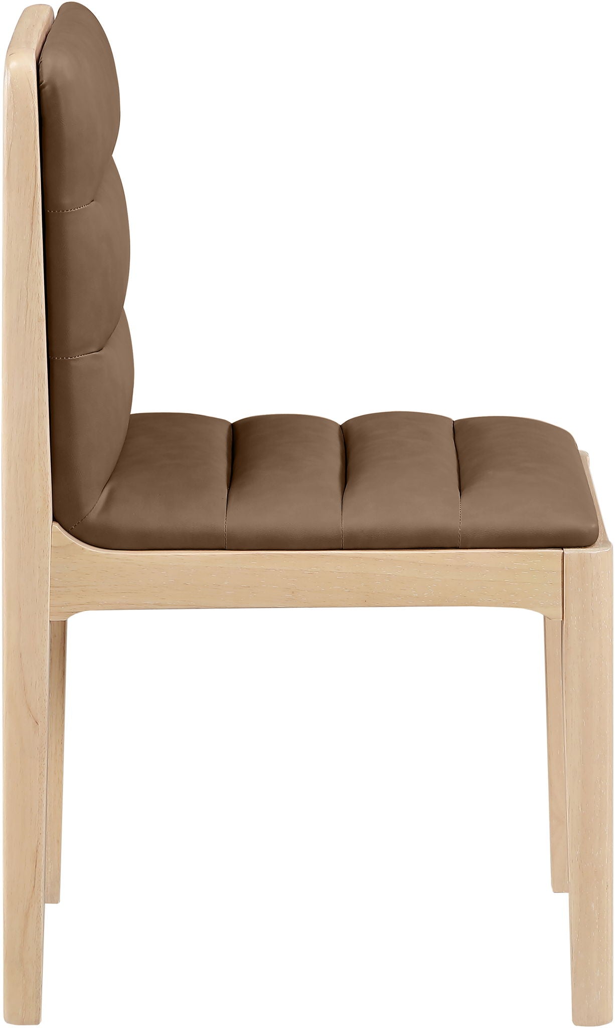Ellis - Vegan Leather Upholstered Dining Chair (Set of 2) - Natural Base