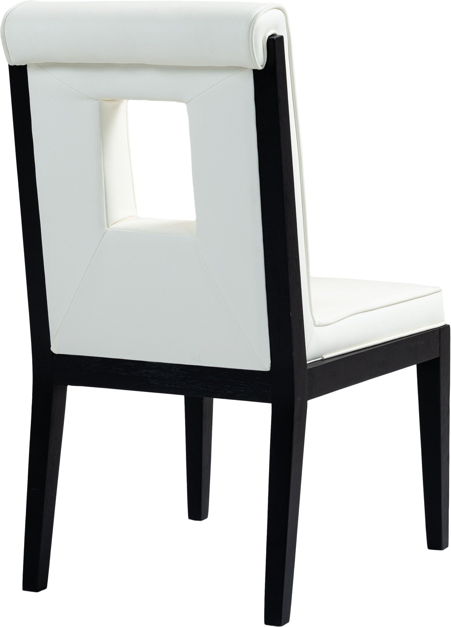 Gwendolyn - Faux Leather Dining Side Chair With Black Frame (Set of 2)