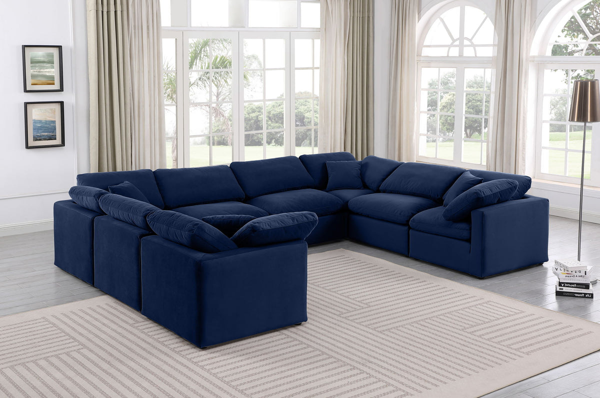 Indulge - Velvet 8 Piece Modular Sectional