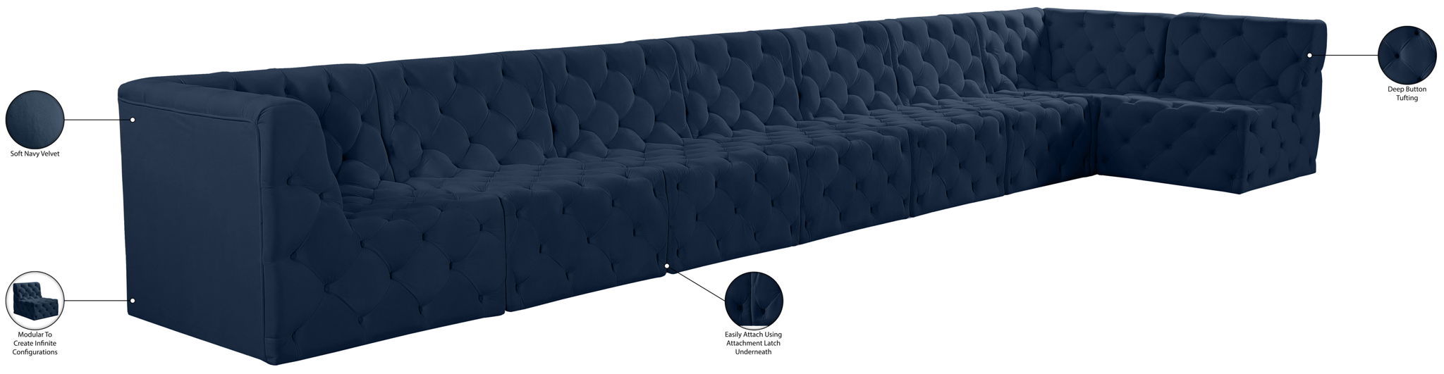 Tuft - 8 Piece Modular Sectional