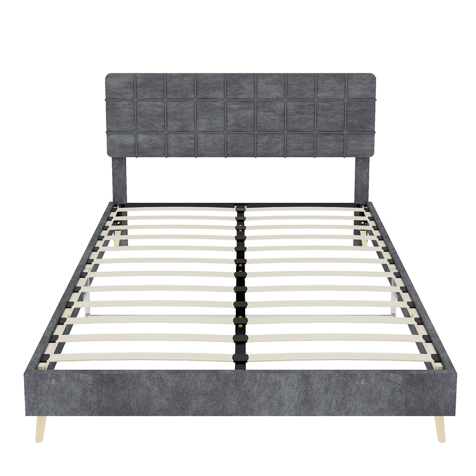 Yungan Lingge Minimalist Soft Pack Headboard Bed