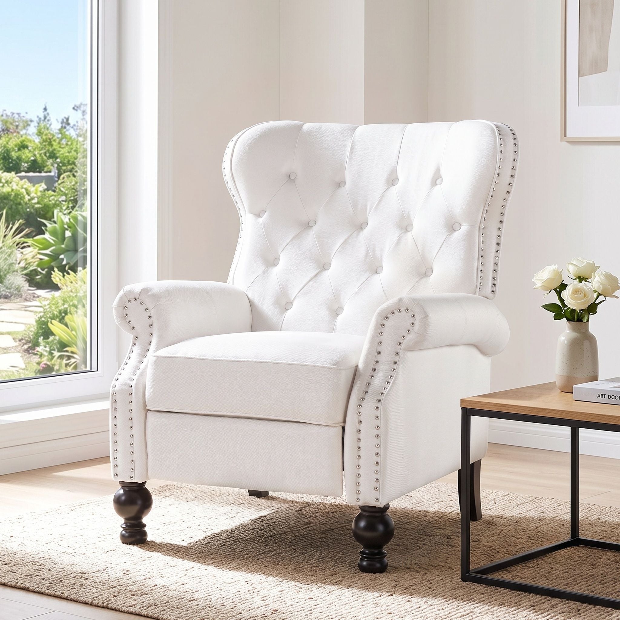 Modern Manual Push Back Recliner Chair
