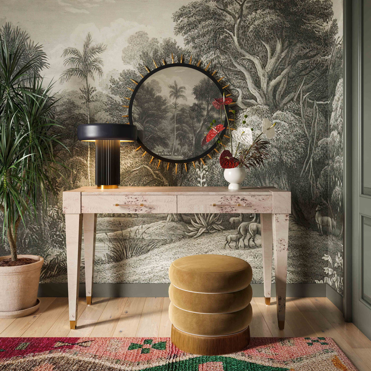 Lakka - Velvet Ottoman