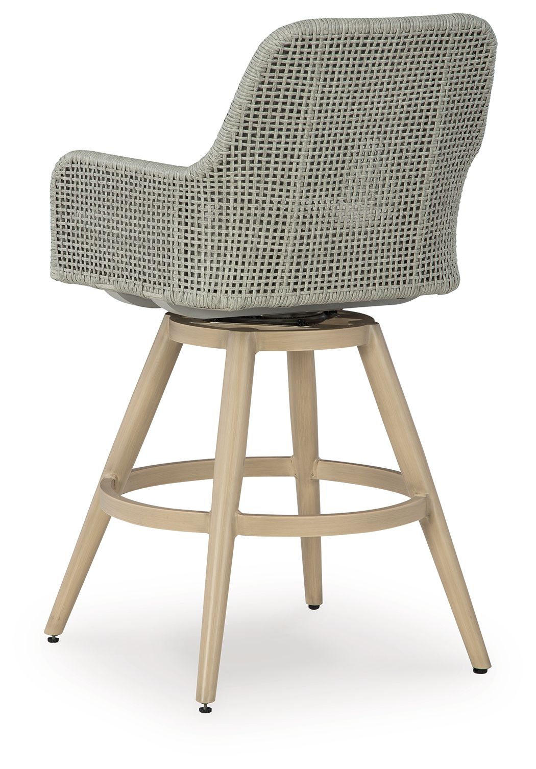 Seton Creek - Barstool With Cushion (Set of 2) - Beige / Gray