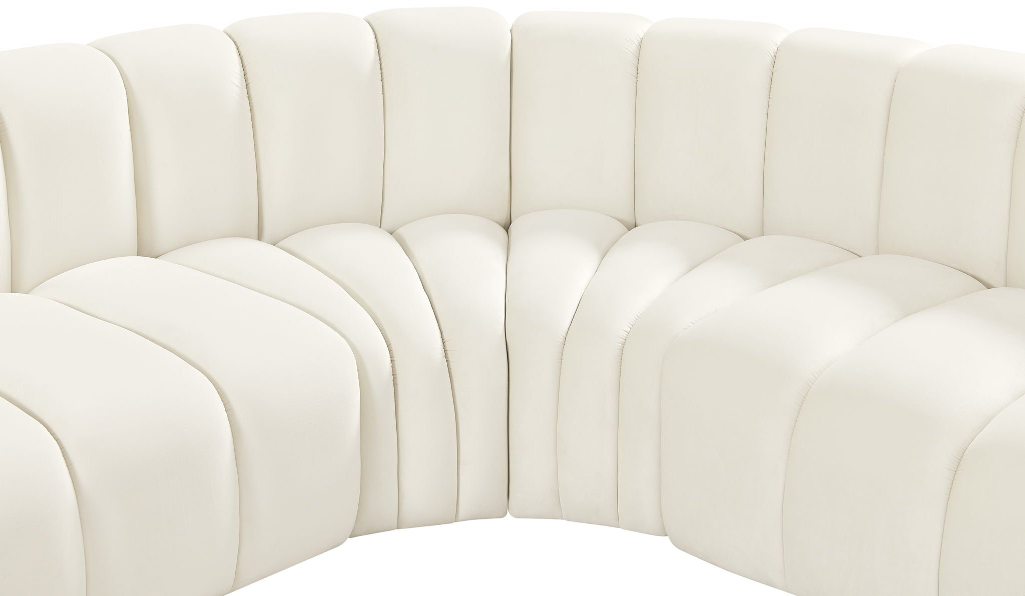 Arc - Velvet 6 Piece Corner Modular Sofa