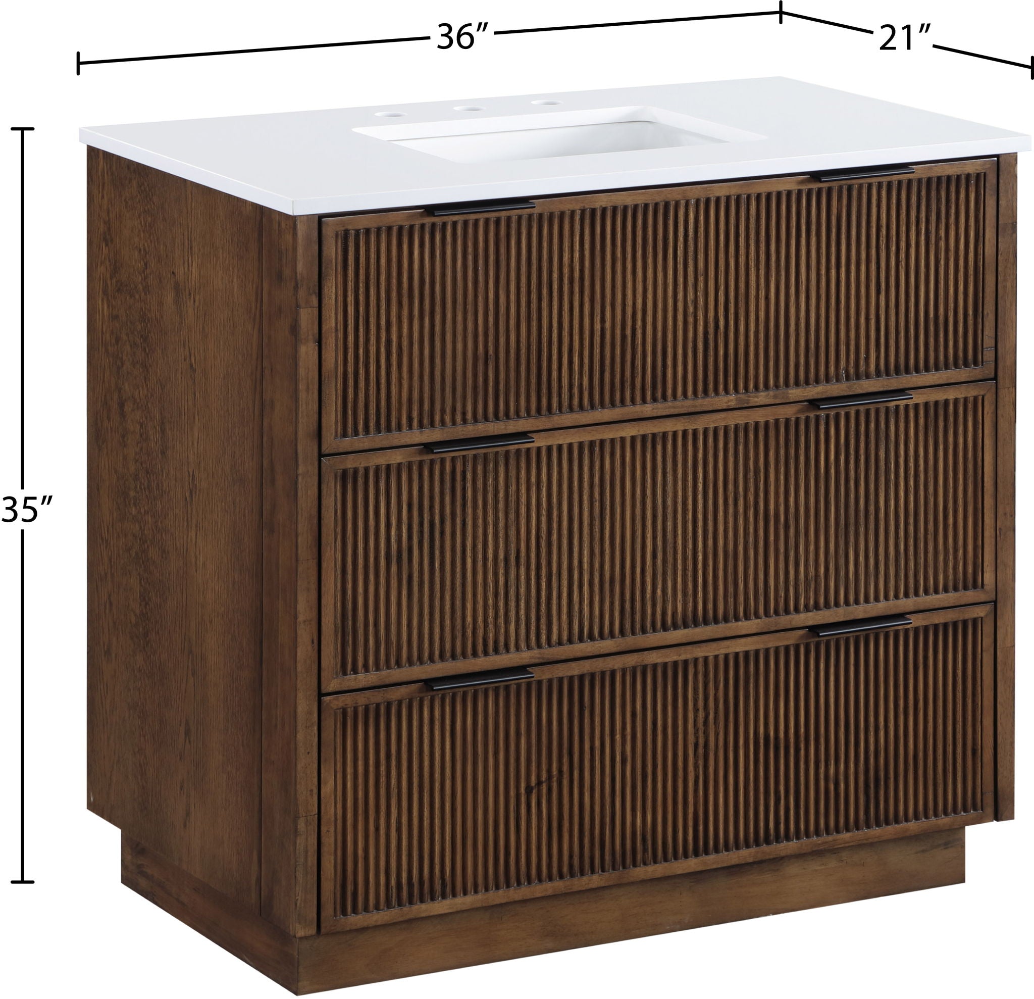 Willard - Engineered Stone And Solid Wood Bathroom Vanity