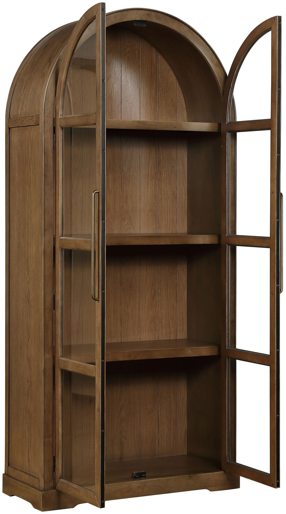 Corva - Solid Wood, Oak Veneer And Stainless Steel Storage Cabinet