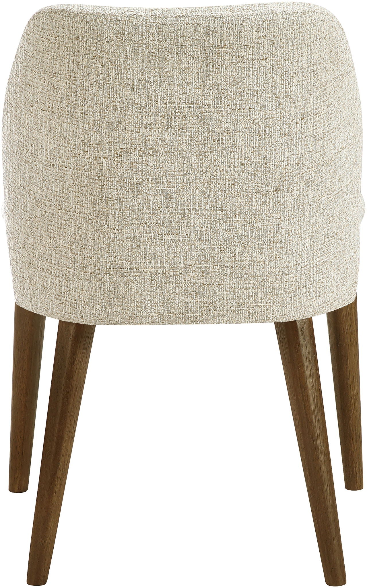 Valeo - Linen Textured Fabric Upholstered Dining Chair (Set of 2) - Painted Brown Base