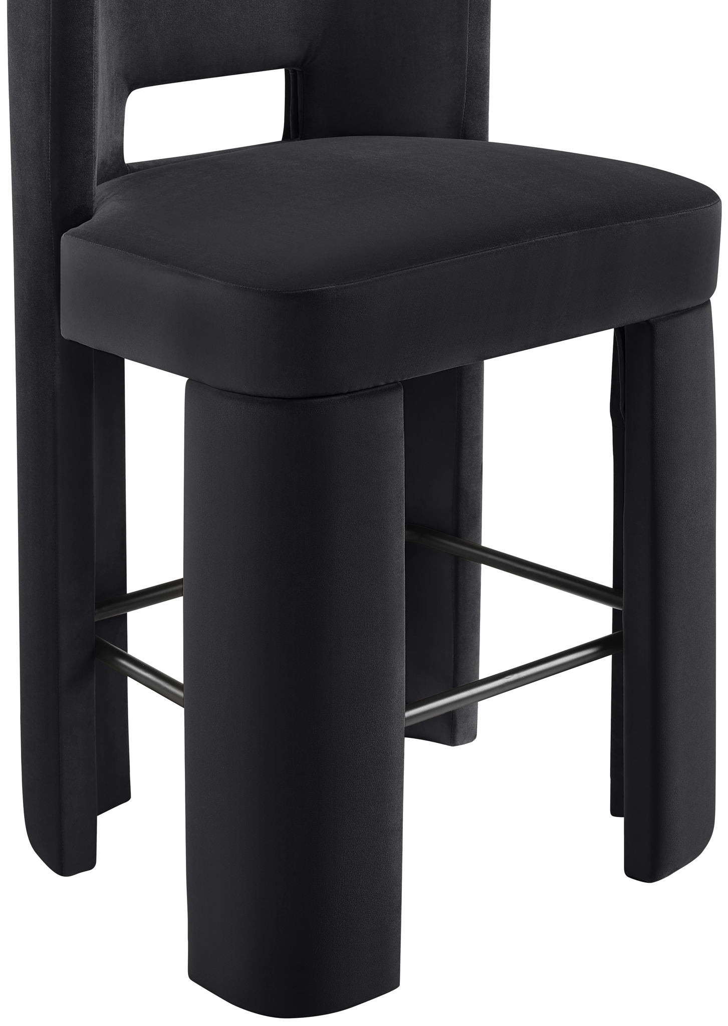 Zuno - Velvet Performance Fabric Upholstered Bar Stool (Set of 2)