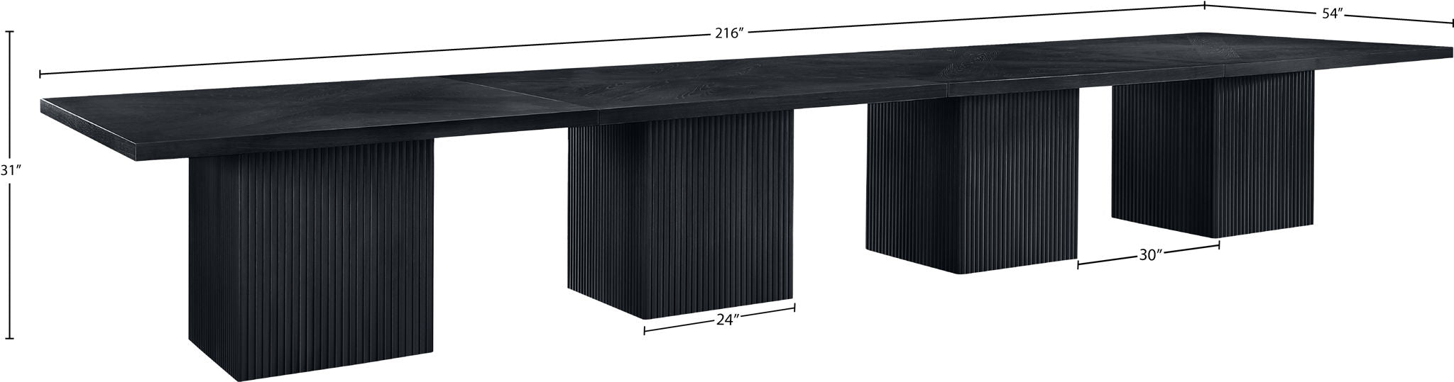 Belinda - Modular Dining Table - Black