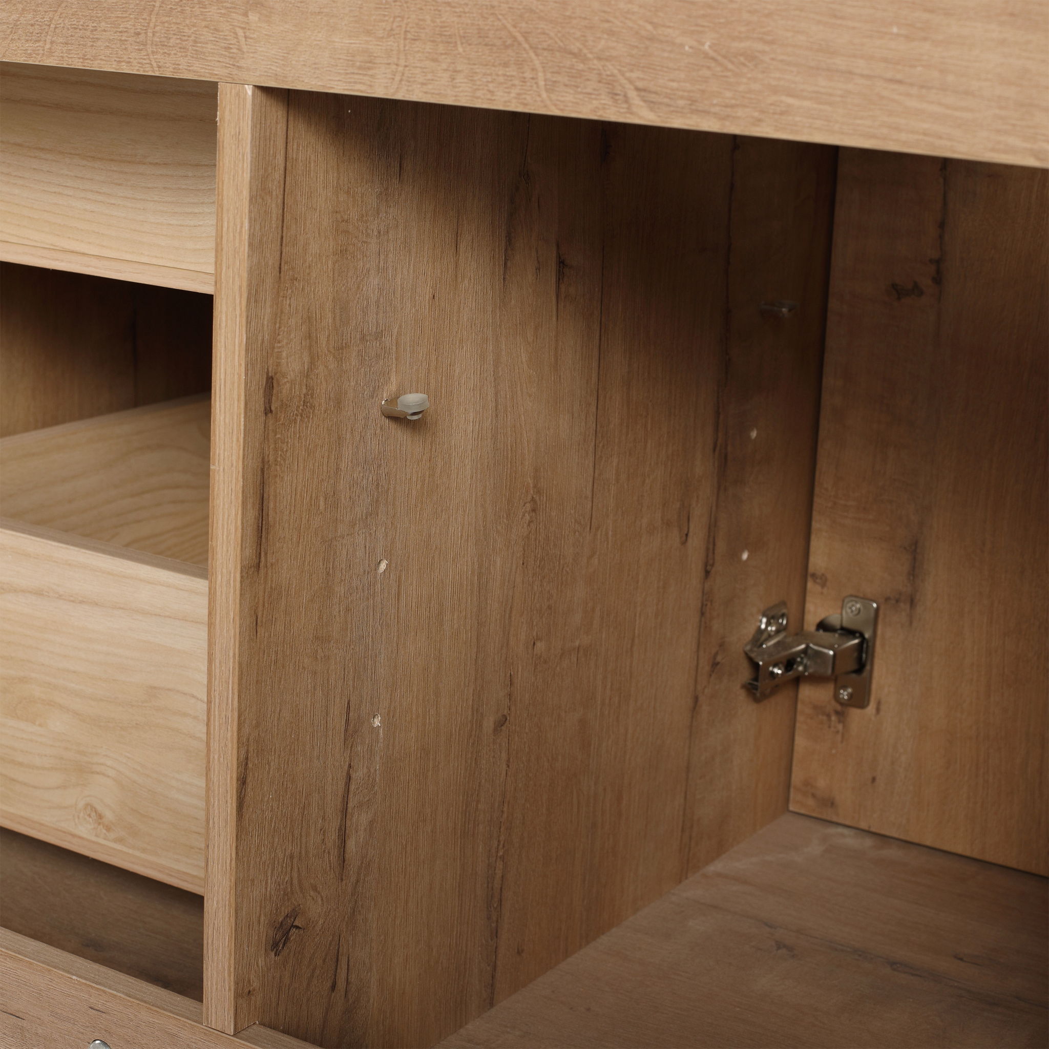 46" Freestanding Bathroom Vanity With Soft Close Doors And 4 Drawers, (Vanity Only) - Imitative Oak