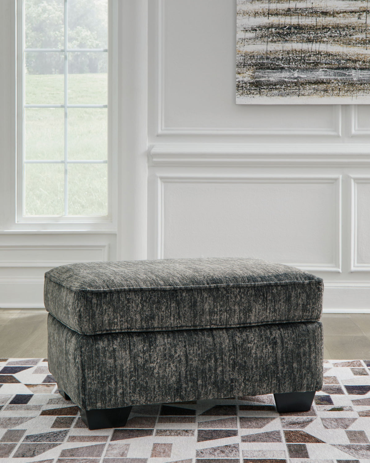 Lonoke - 2 Pc. - Chair And A Half, Ottoman - Gunmetal