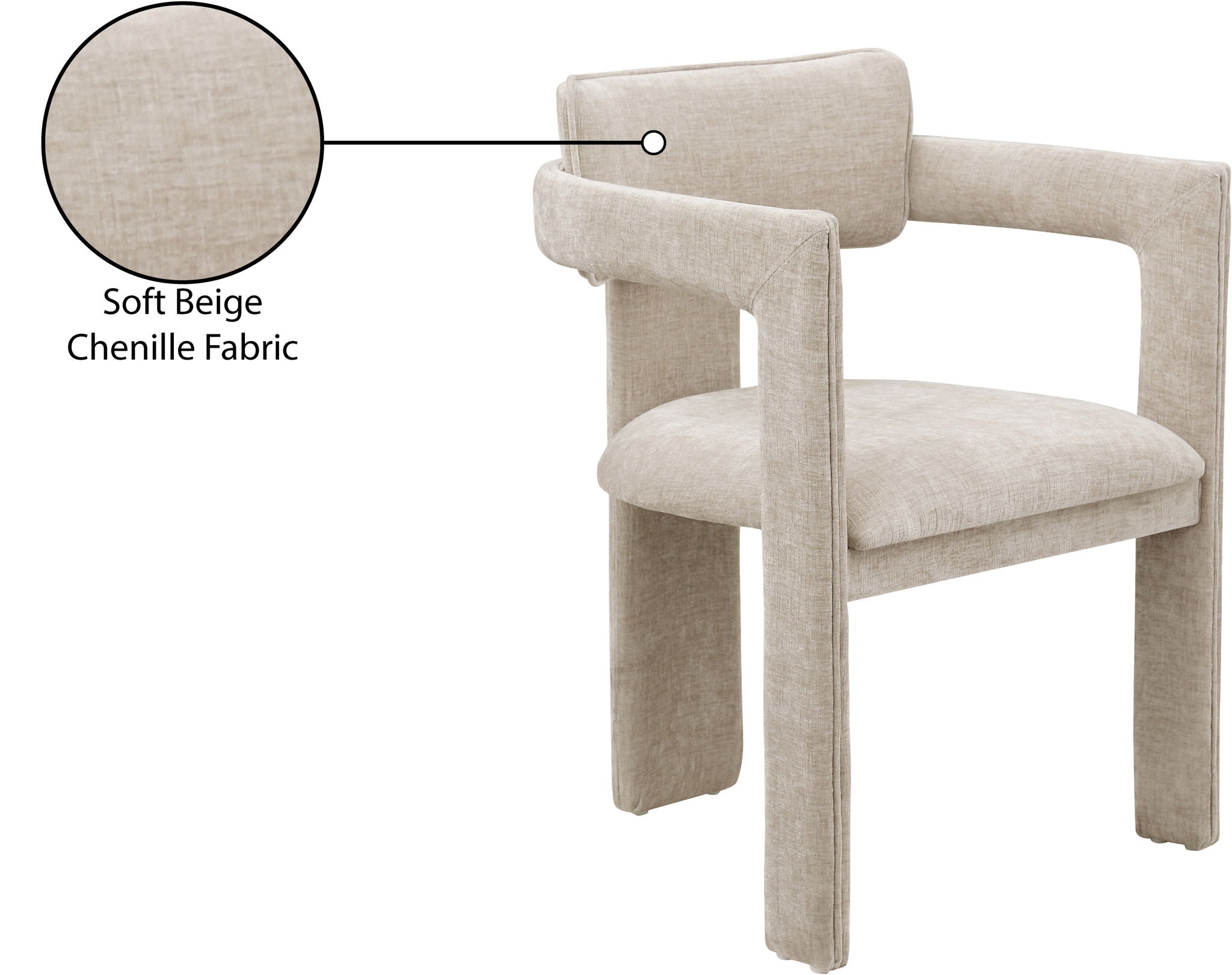 Brenda - Chenille  Dining Chair (Set of 2)