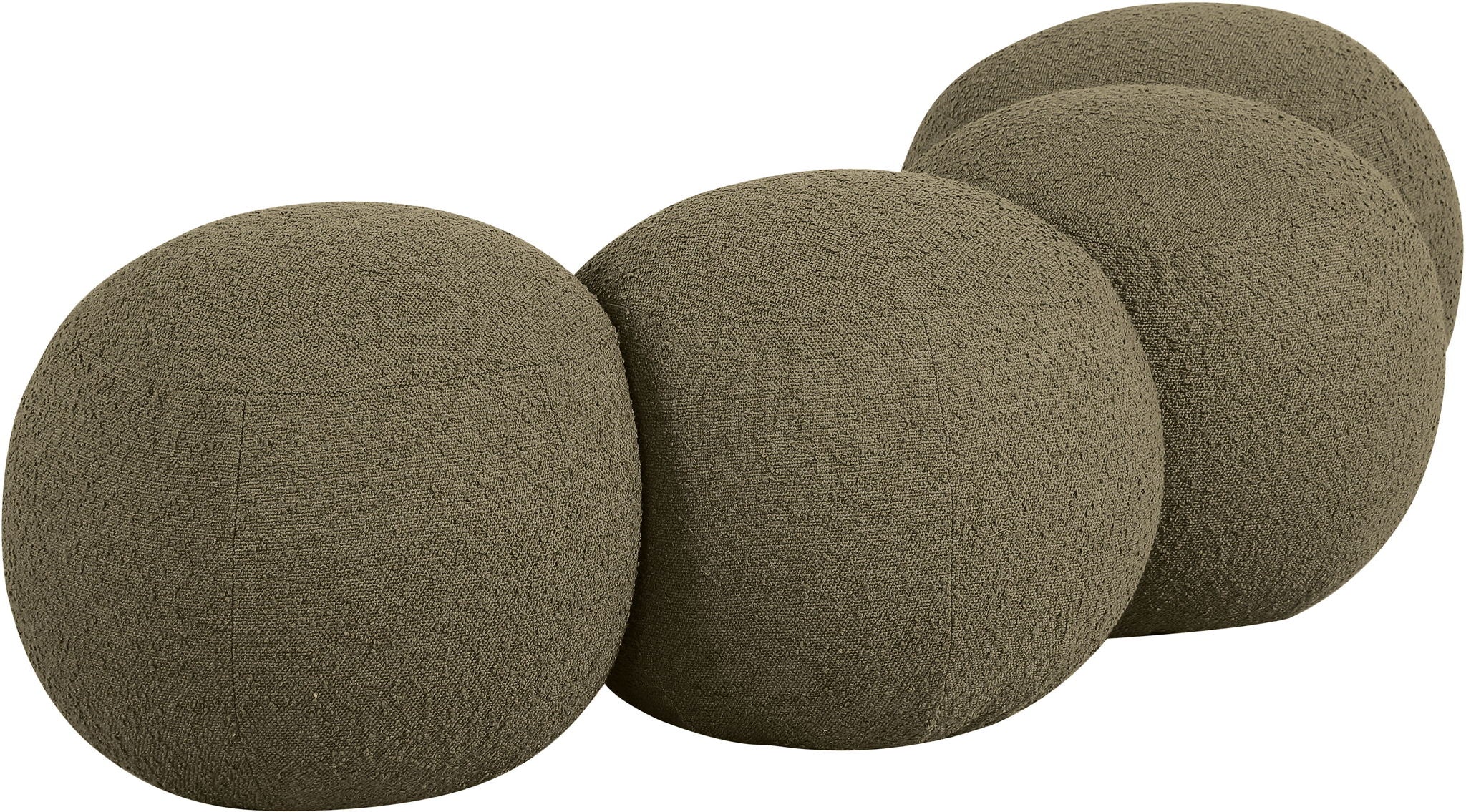 Apollo - Boucle Fabric Bench
