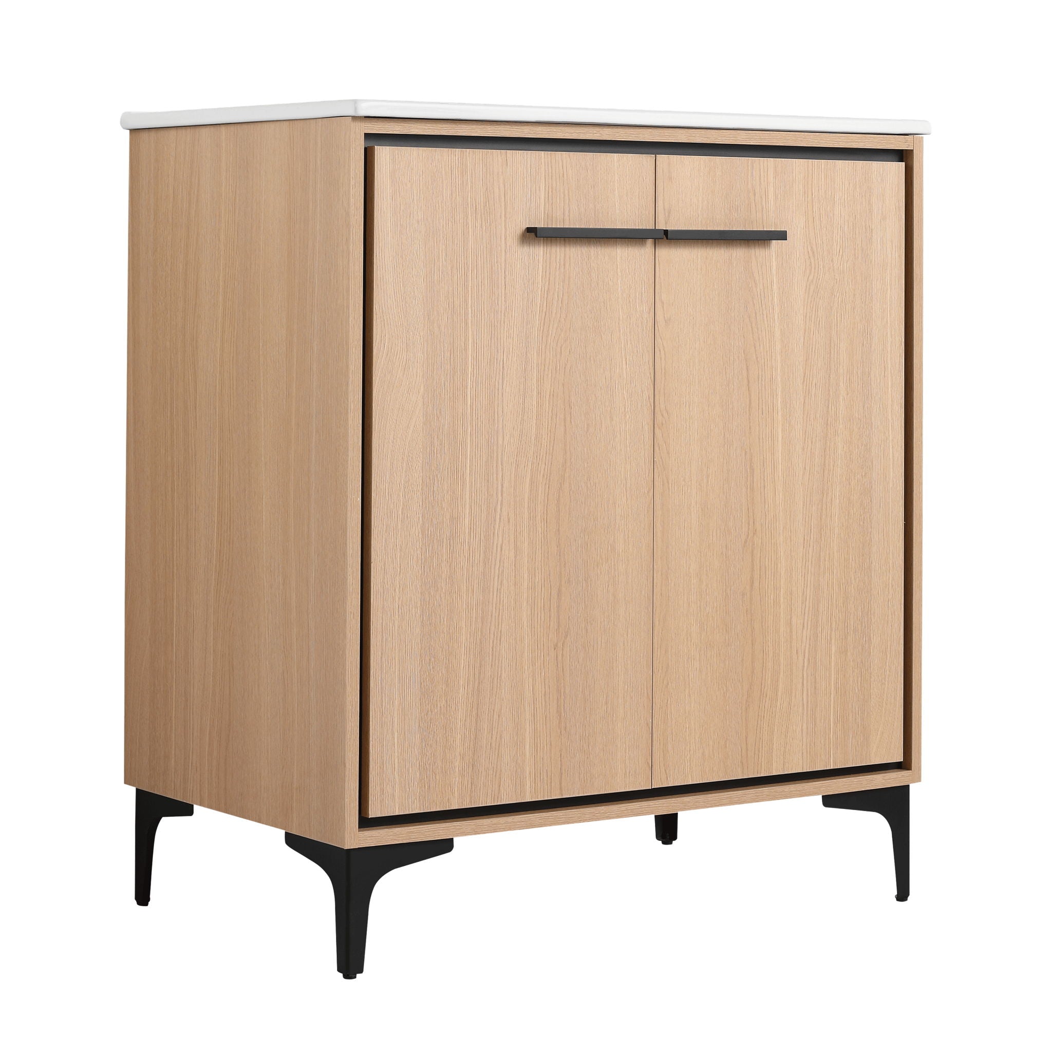Modern Bathroom Vanity Base With Basin And Storage Cabinet