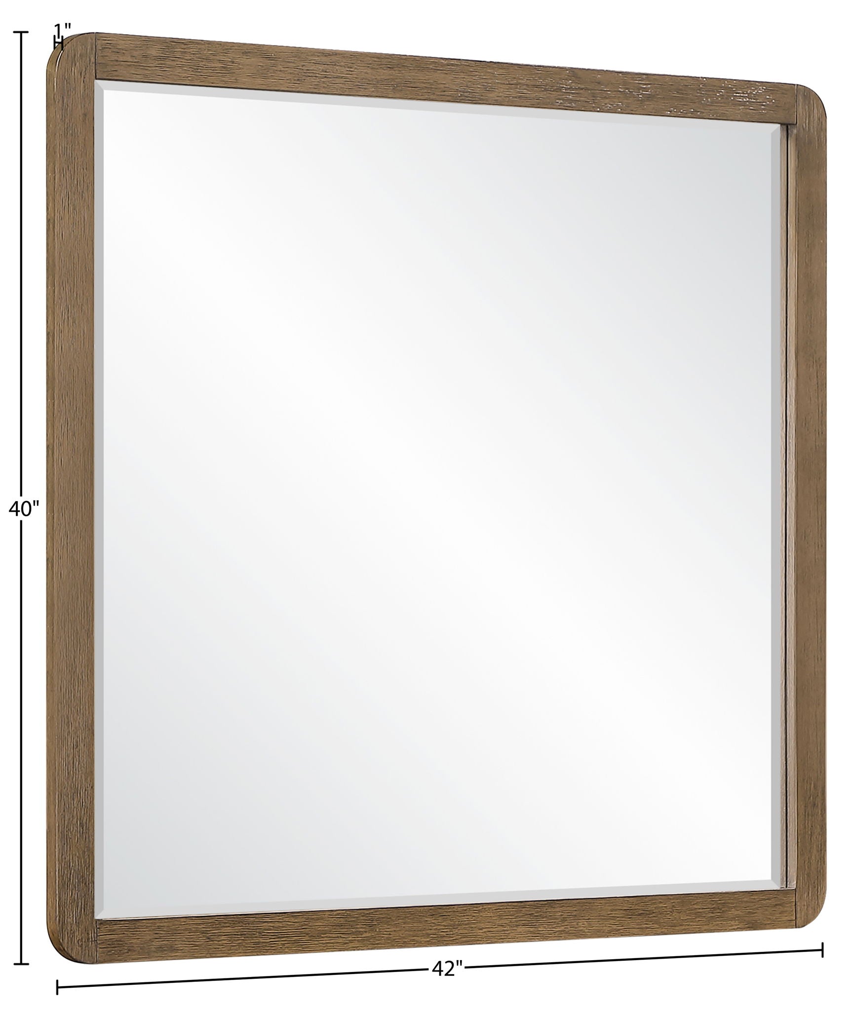 Adagio - Solid Wood And Oak Veneer Mirror
