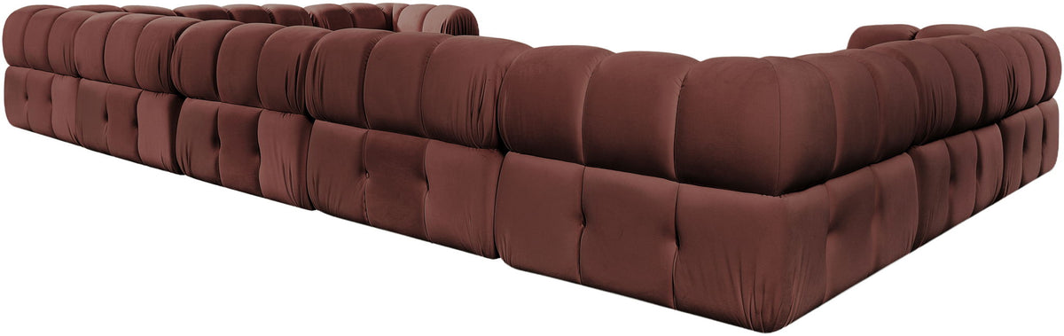 Orin - Velvet Performance Fabric Upholstered 9 Piece Sectional